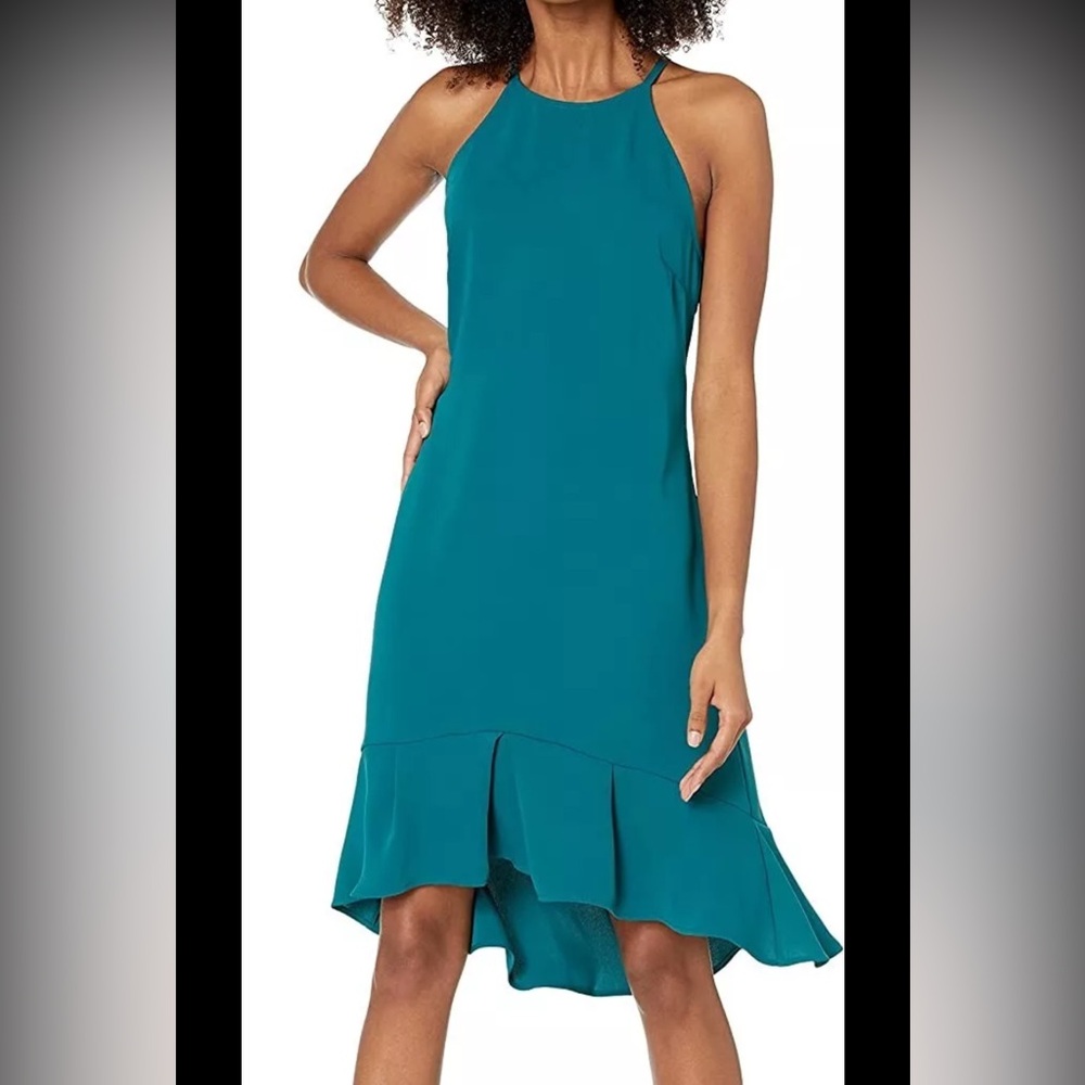 Trina Turk teal blue dress